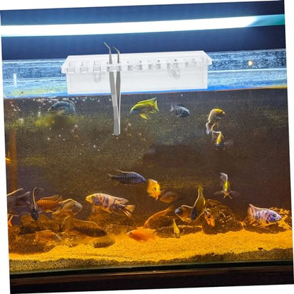 YARNOW Aquarium Storage Rack Acrylic Plant Holder for Fish Tank Tool Organizing Mount