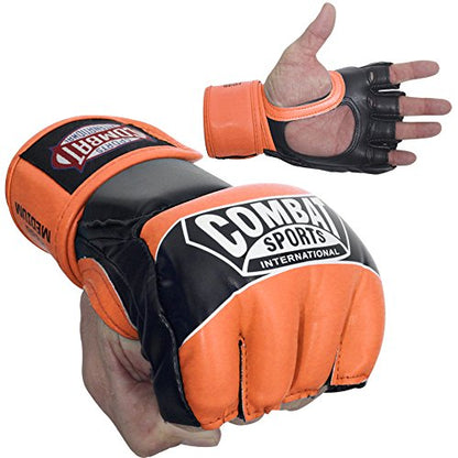 Combat Sports Pro Style Grappling MMA Gloves - color: Blue, size: Youth Large