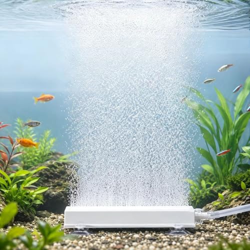 Aquarium Nano Air Stone, High Dissolved Oxygen Bubble Diffuser for Fish Tank, Hydroponics, Small Bucket, Ultra Fine Air Bubbler Compatible with Nano Air Pump