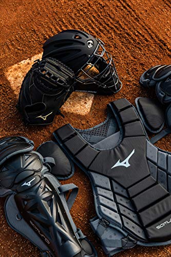 Mizuno Mizuno Samurai Baseball Chest Protector - color: Black/Purple, size: 15"