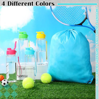 20 Sets 17oz Water Bottles Bulk and Drawstring Backpacks, Stylish - color: Stylish