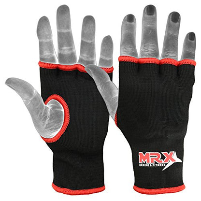 MRX Muay Thai Boxing Inner Gloves Protective Hand Wrap (Black,Red Small) - color: Red, size: Small
