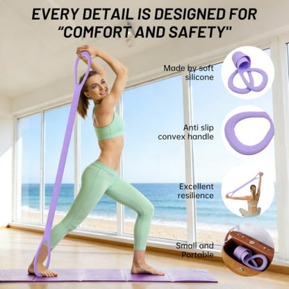 Figure 8 Exercise Bands,8 Shaped Resistance Band,Set of 3 Resistance Bands