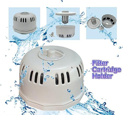 P6653 P05343 Hot Tub Filter Cartridge Holder Replacement, Fits Filter VI, Inflatable Spa Filter Housing Cover & Base Assembly, Compatible Replacement Parts, No Filter Included