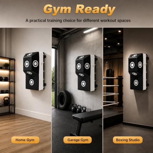 Wall Mount Boxing Training Bag - Uppercut Boxing Training Punching Target - Heavy Punching Bag for Adults for Bedroom/Living Room/Gym - color: Black M (13.78*9.84*23.62 Inch)