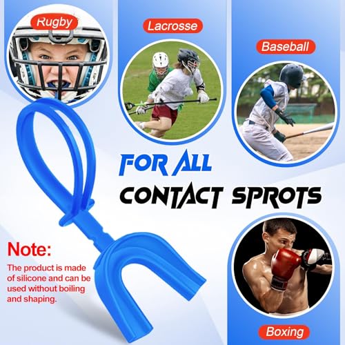 Copkim 50 Pcs Strapped Mouth Guard Bulk Not Boil - color: Multicolor, size: Youth