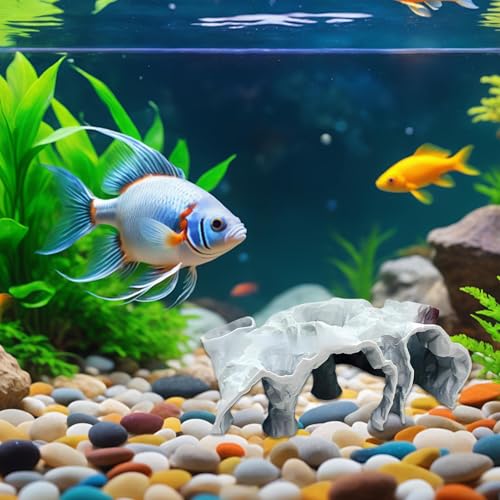 Aquarium Underground Tunnel Cave, Cave Fish Tank Decor, Fish Tank Decor Decoration, Breeding Shelter Decoration