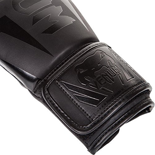 Venum Elite Boxing Gloves - color: Black, size: 12-Ounce