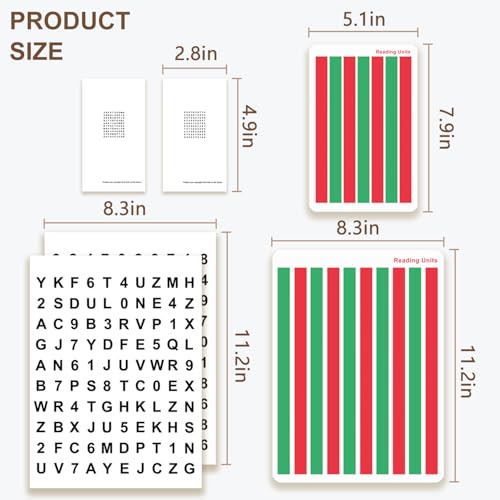 Red Green Vision Training Glasses with Red & Green Cards – Binocular Vision Training Set for Eye Coordination, Visual Balance & Focus Practice