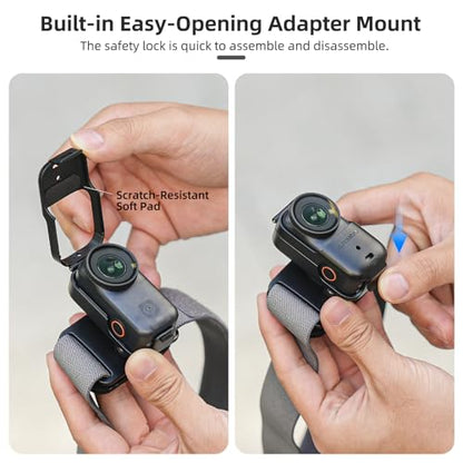 Head Mount for DJI Osmo Nano Camera, Vertical Horizontal 360 Angle Adjustable Quick Release Head Strap Mount, First-Person View Outdoor Shooting Bracket for DJI Nano Accessories