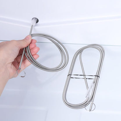 5pcs/Set Refrigerator Drain Hole Blockage Cleaning Tool Reusable Refrigerator Unclogging Tool Kit Universal Drain Pipe Cleaning Brush Refrigerator Cleaning Tool Fish Tank Pipe Cleaning