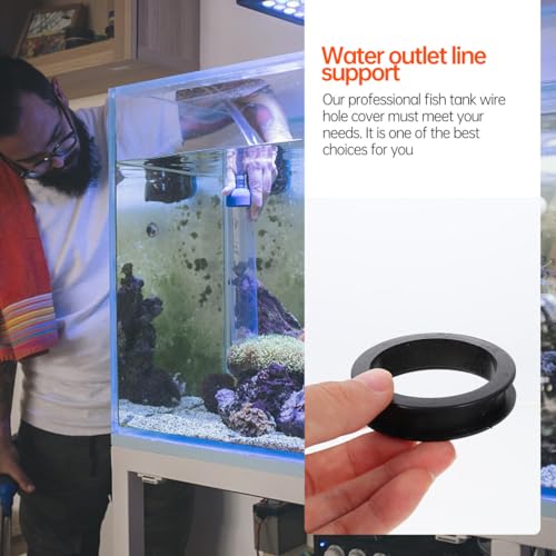 20pcs Fish Tank Wire Organizer Inlet Outlet Grommets for Aquarium Base Cabinet Easy Installation for Home Aquariums and Fish Enthusiasts