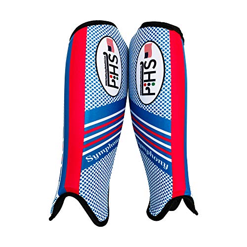 Field Hockey Shin Guards Force Symphony Colors White Blue Teal Blue Sizes Small Medium Large - size: Small, style: Symphony