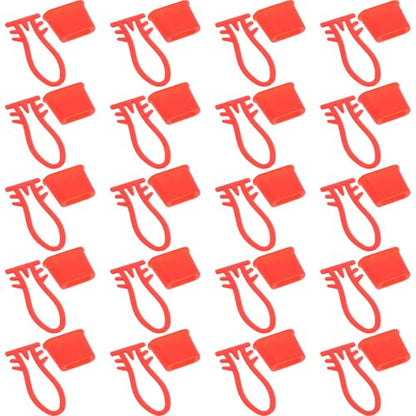 VILLCASE 200Pcs Reusable Plastic Mesh Bag Clasps for Egg and Potato Net Pouches, Sturdy Woven Produce Bag Hooks for Kitchen Storage and Grocery Organization