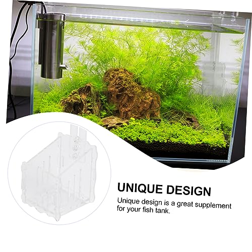 BESPORTBLE 2pcs Superior Acrylic Aquatic Planting Cup Water Grass Landscape Cups Fish Tank Plant Anchor Aquarium Decor