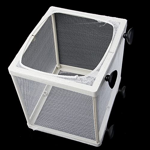 Fish Nursery for Aquarium, Fish Breeder Net, Fish Hatchery Isolation Box, Baby Fish Tank Divider with Suction Cups, Small Size, 14.5cmx15.5cmx16cm