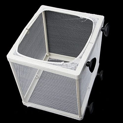 Fish Nursery for Aquarium, Fish Breeder Net, Fish Hatchery Isolation Box, Baby Fish Tank Divider with Suction Cups, Small Size, 14.5cmx15.5cmx16cm