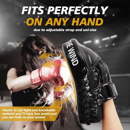 Boxing Curved Focus Punching Mitts for Men,Women