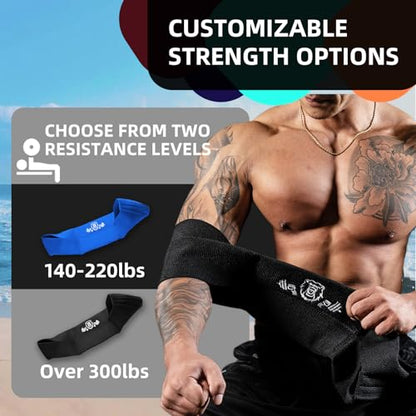 MANUEKLEAR Bench Press Band, Sling Bench Press Band for Men and Women Power Weight Lifting Fitness - Push Up Exercise Assistance Bench Block Increase Strength Gym Workout Equipment - color: 220-300lbs Black