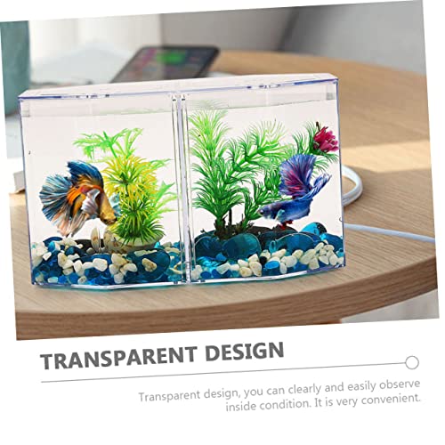 YARNOW Multi Functional Transparent Isolation Box for Fish Breeding Incubator Tank for Betta Guppy Shrimp with Enhanced Survival Rate for Aggressive Fish