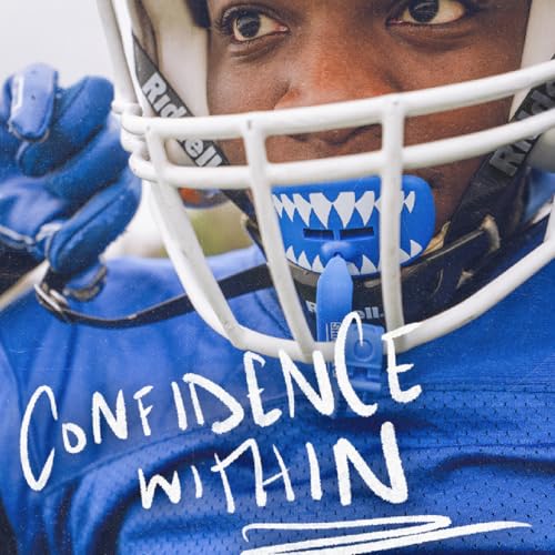 SAFEJAWZ Lip Guard, Football Mouth Guard with Detachable Strap - color: Shark