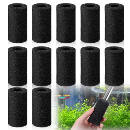 12PCS Pre Filter Sponge, 0.8" Aquarium Filter Sponge Aquarium Intake Sponges Replacement AquariumSponges Foam Roll for Fish Tank