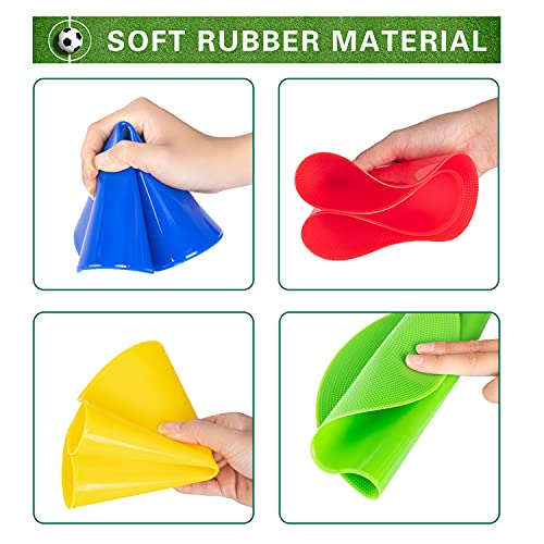 Poly Spots Spot Markers 4 Inch & 9 Inch Multicolor Floor Dots - style: 10inch 18pcs