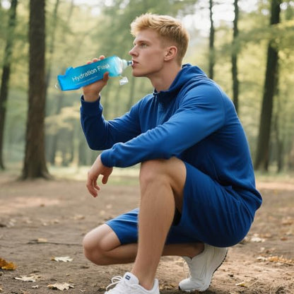 500ml Soft Flask Soft Water Bottle for Running, Hiking, Cycling and Climbing - Blue - color: 500ml, blue