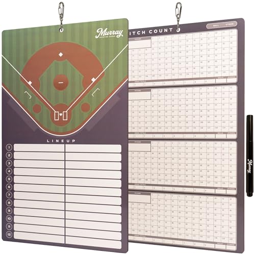 Murray Sporting Goods Baseball Team Colors Dry Erase Coaches Clipboard - style: Gray