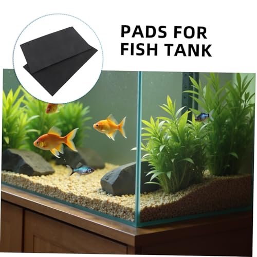 Yardwe 2pcs Aquarium Leveling Mat Insulated Pad for Fish Tank Stability Non Slip Cushion for Aquatic Pets Reduces Noise Enhances Aquascaping