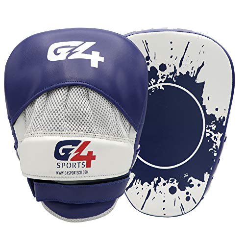 Curved Focus Mitts Hook and Jab Pads PU Leather Pads for Coaching in Boxing MMA Kickboxing Martial Arts Muay Thai