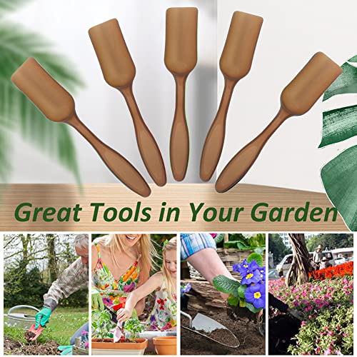 12 PCS Plastic Mini Garden Shovel Spoons Soil Scoops, Cultivation Digging Transplanting Gardening Tools Succulents Potted Flowers, Bath Salt Spoons/ Washing Powder Scoops/ Loose Tea-leaf Scoops