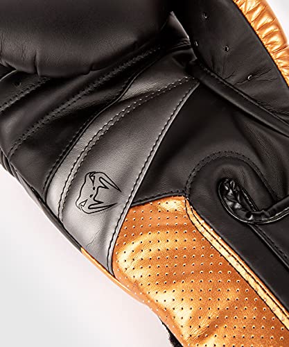 Venum Elite Evo Boxhandschuhe - color: Black/Bronze, size: 12 oz