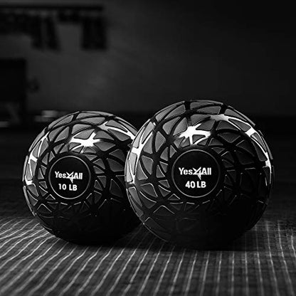 Yes4All Sand-Filled Slam Ball for Strength Training - color: Dynamic, size: 40lbs