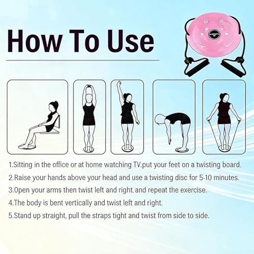 Waist Sculptor, 2026 New Lovely Waist Twister Machine Exercise with Arm Bands, Adjustable Ab Twister Board Twisting Waist Disc for Legs, Buttocks, Hip Exercise Training, Shaping the Body - color: Green
