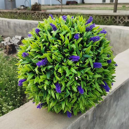 Topiary Ball Frame Set of 2, 6 Sizes Plastic Plant Support Cage (10-40cm), Artificial Grass Ball Frame for DIY Flower Arrangement, Moss Ball Holder for Wedding Home Garden Decoration (16"/40cm)