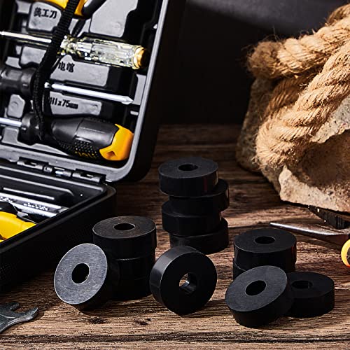 Vibration Isolation Washer Rubber Isolation Pads 1.5 Od 0.5 ID 0.5 in Rubber Washers Thick Anti Vibration Pads Bushings Mechanical Damping Solid(8 Pcs)
