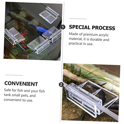 VANZACK Stable Performance Acrylic Material Aquarium Bracket 10pcs Clips for Lid Easy to Clean and