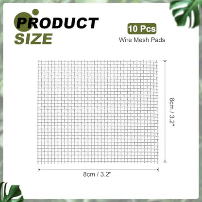 uxcell Aquarium Wire Mesh Pad, Stainless Steel Aquatic Moss Net Fish Tank Net for Moss Plants Decoration
