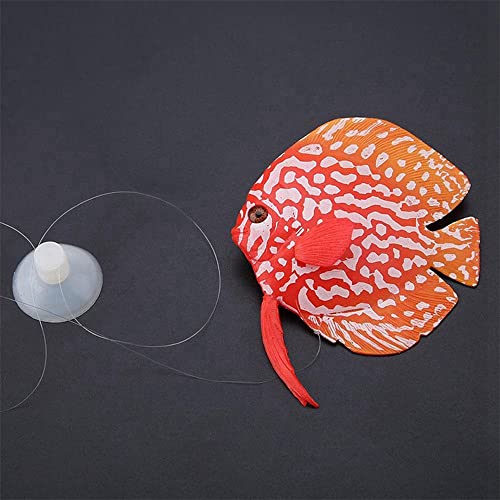 Fish Tank Landscape Ocean Tropical Fish Underwater Ornaments Lionfish Simulation Fish Aquatic Pet Supplies(B,Blue)