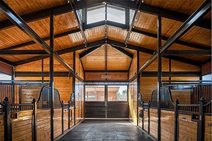 American Floor Mats - Horse/Stable Mats - Heavy Duty Stall Mats - Thick, Durable Rubber Flooring Solid Black 1/2" Thick - 4' x 10' Mat - size: 1/2" Thick – 4' x 10' Mat