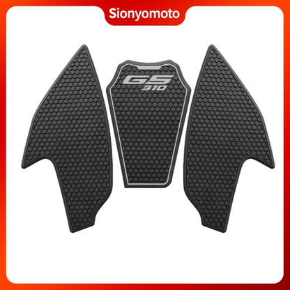 Fuel Gas Tank Pad Protector Stickers Decal Set Compatible with G310GS G310R 2017 2018 2019 2020 2021 2022 2023- Anti-Slip Protective Kit, Black | 3-Piece
