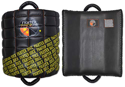Muay Thai Low/Leg Kick Pads - Geltech Curved for Muay Thai, MMA, Kickboxing - style: FightersJuice Cushioned