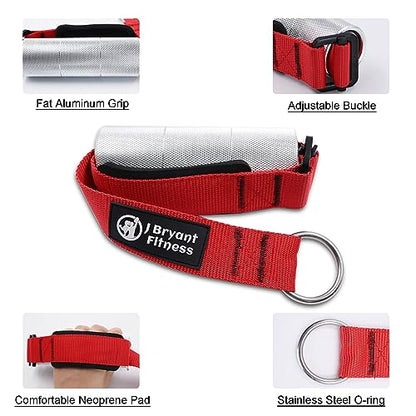 J Bryant Arm Wrestling Exercise Handle Φ2 in Grip Red - Wrist and Forearm Exerciser Pulldown Triceps Rope Workout