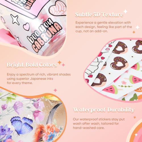 10 Sheets UV DTF Cup Wraps for 16 oz- Booklover Theme UV DTF Stickers, 1 Sheet Mysterious Pattern Transfer, Rub on Transfers Stickers for 16 oz Libbey Glasses Crafting - style: Book