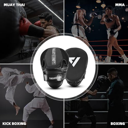 Valleycomfy Boxing Pads Punching Mitts for Training,Muay Thai,Martial Arts - color: White