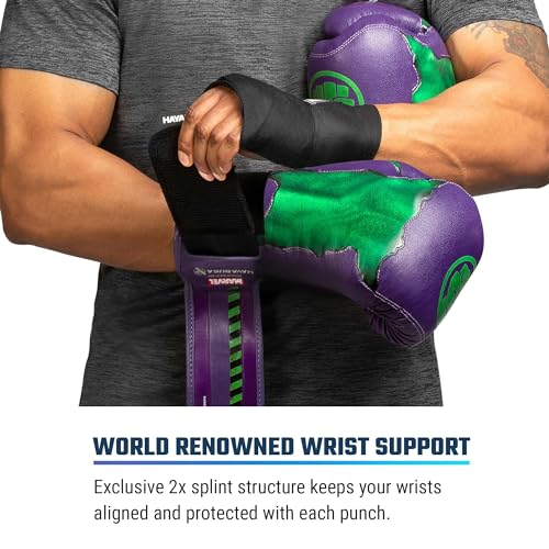Hayabusa Marvel Hero Elite Boxing Gloves - color: Hulk, size: 12oz