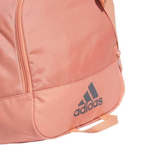 adidas Unisex Defender 4 Small Duffel Bag - color: Wonder Clay/Onix Grey/Silver Metallic, size: Small (38L)