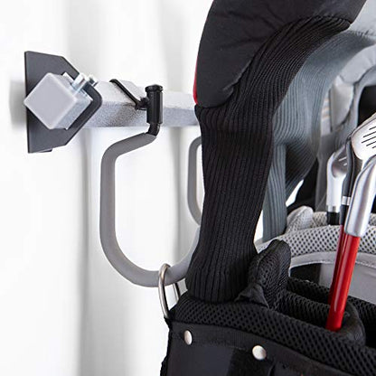 Monkey Bar Storage Golf Racks (Small) | Wall-Mounted, Steel Organizer, For 2–3 Golf Bags - size: Small