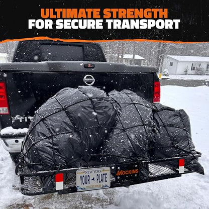 Mockins 60"x24"x6" XL Heavy Duty Trailer Hitch Cargo Carrier w/ 500 Lbs Cap - size: Large: 60"x24"x6"